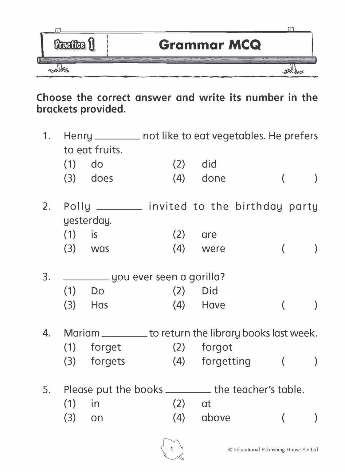 Primary 1 English Practice 1000+
