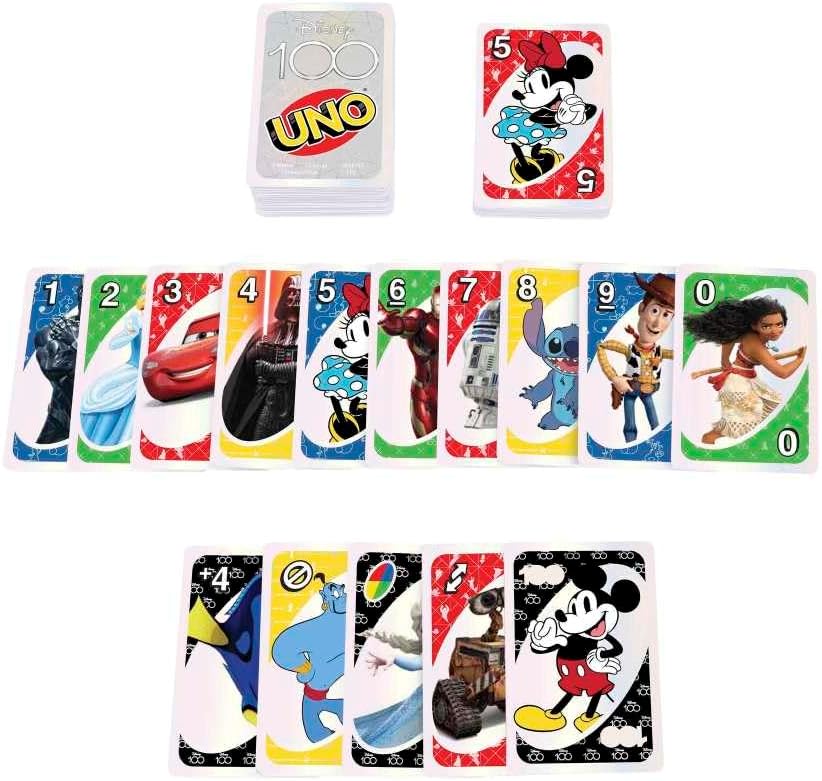 MATTEL UNO LICENSED DISNEY 100 YEARS OF WONDER