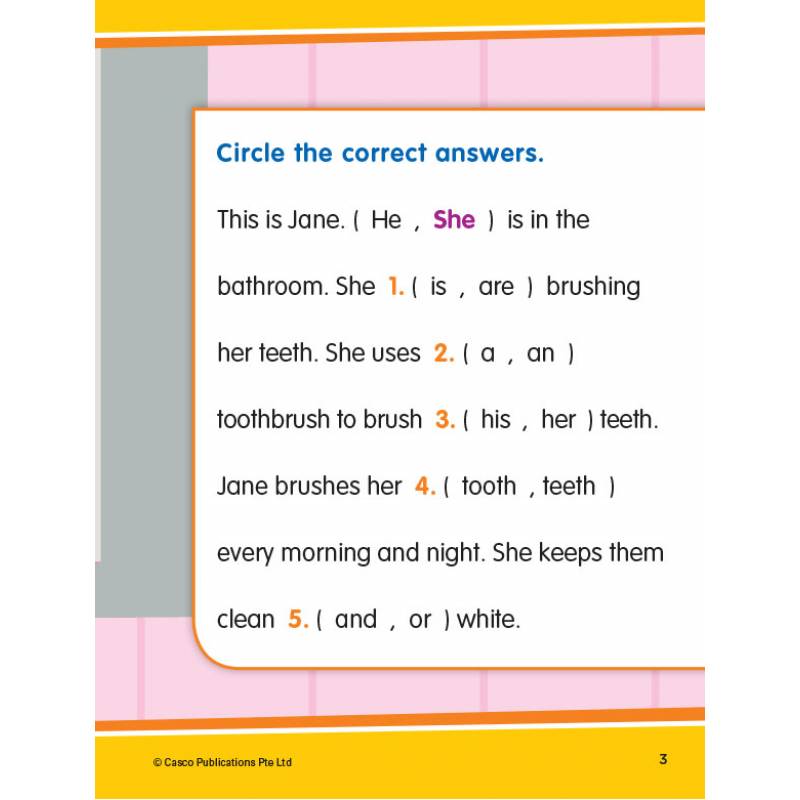 Pre-School English Cloze Passage