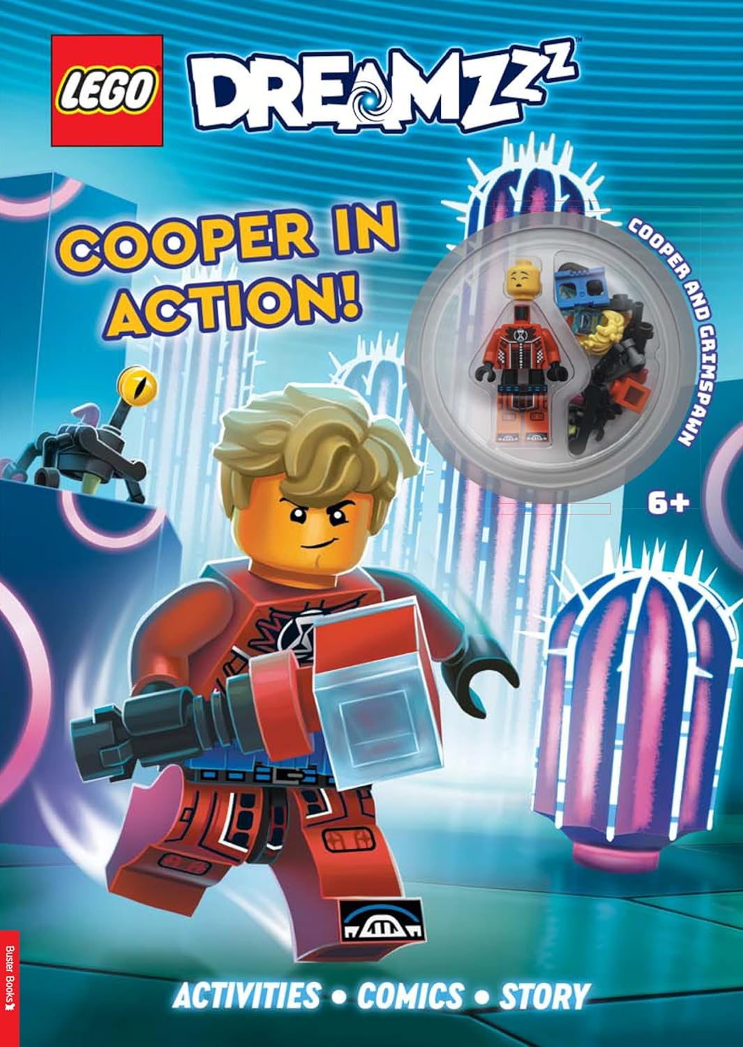 Lego Dreamzzz™: Cooper In Action Activity Book (with Cooper Lego Minifigure And Grimspawn Mini-build) (lego Minifigure Activity)