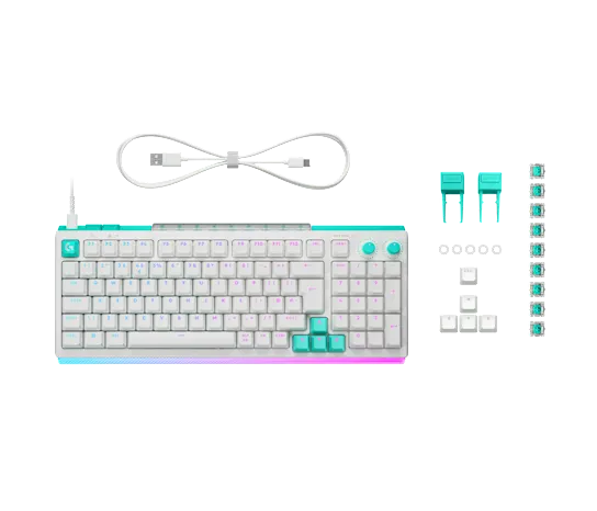  Logitech G512 X 98 Gaming Keyboard (White Tactile)