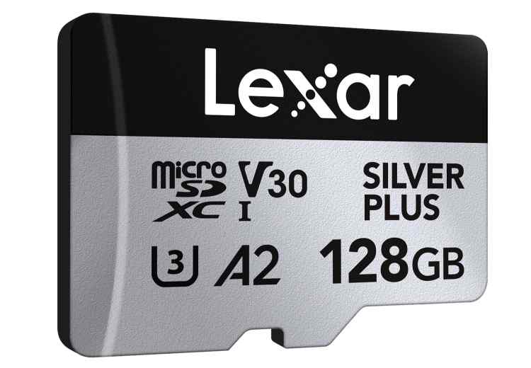 Lexar 128GB Silver Plus C10 R205/W150 Memory Card