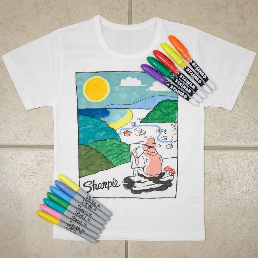 SHARPIE  FABRIC MARKER 8CT