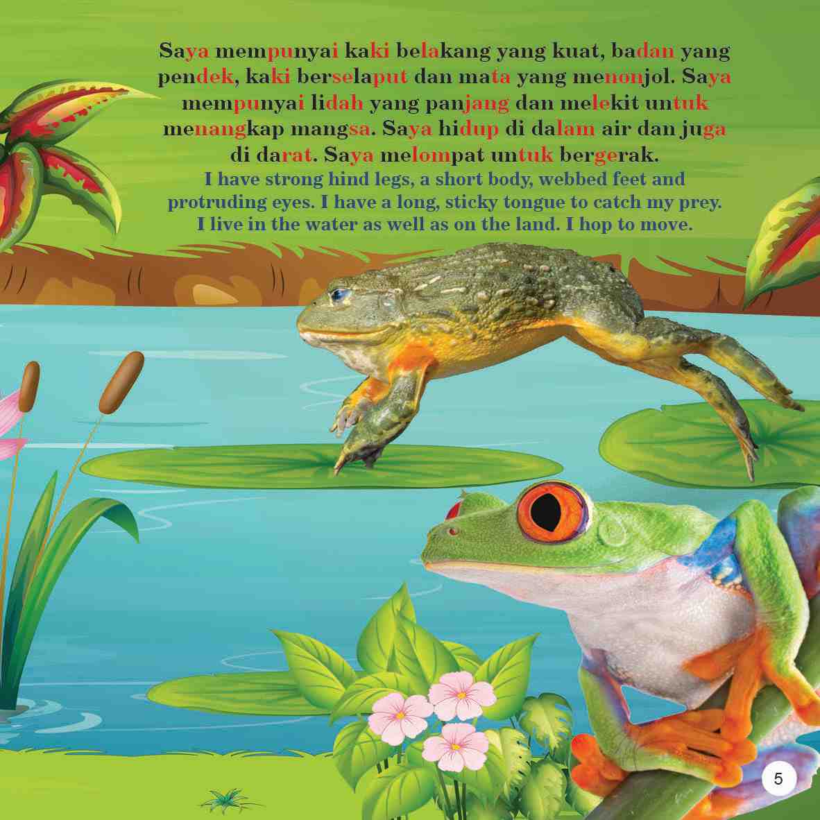 Trivia Kanak-kanak Tentang Reptilia Dan Amfibia Dwibahasa