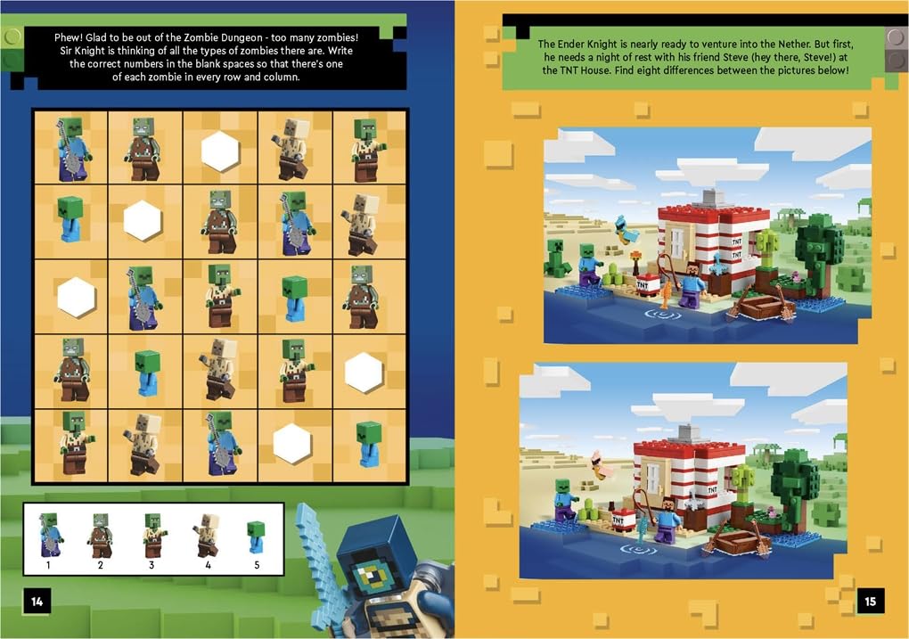 LEGO® Minecraft™: The End Adventure Search & Find Sticker Activity Book (Paperback)