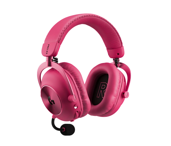 Logitech PRO X3 LIGHTSPEED LIGHTSPEED Wireless 7.1 Gaming Headset with Bluetooth - Magenta