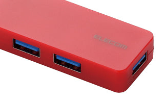 Elecom 3-Port USB3.0 Hub Red