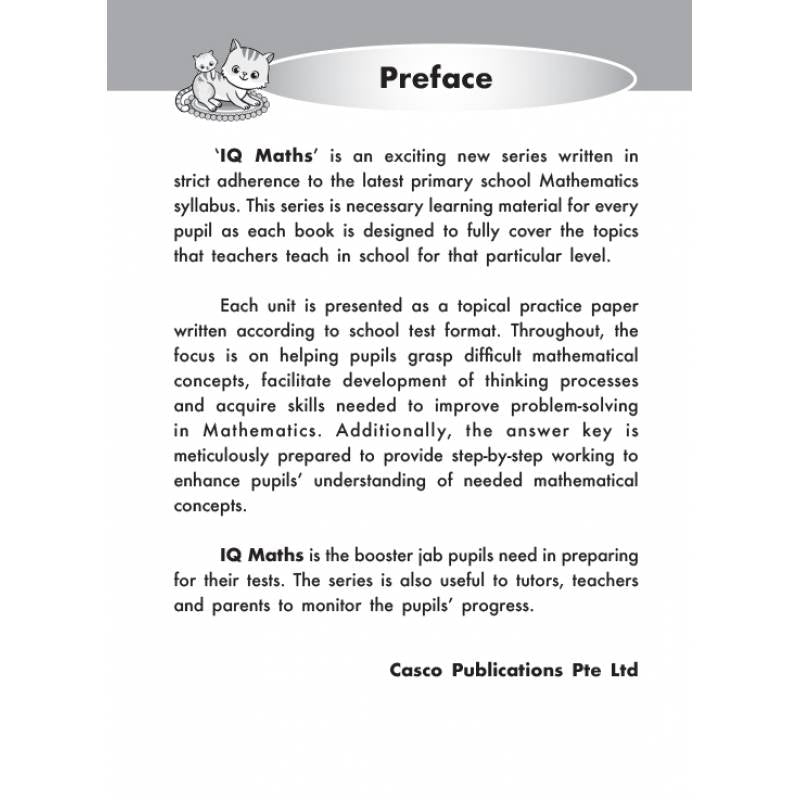 Primary 4 IQ Mathematics 