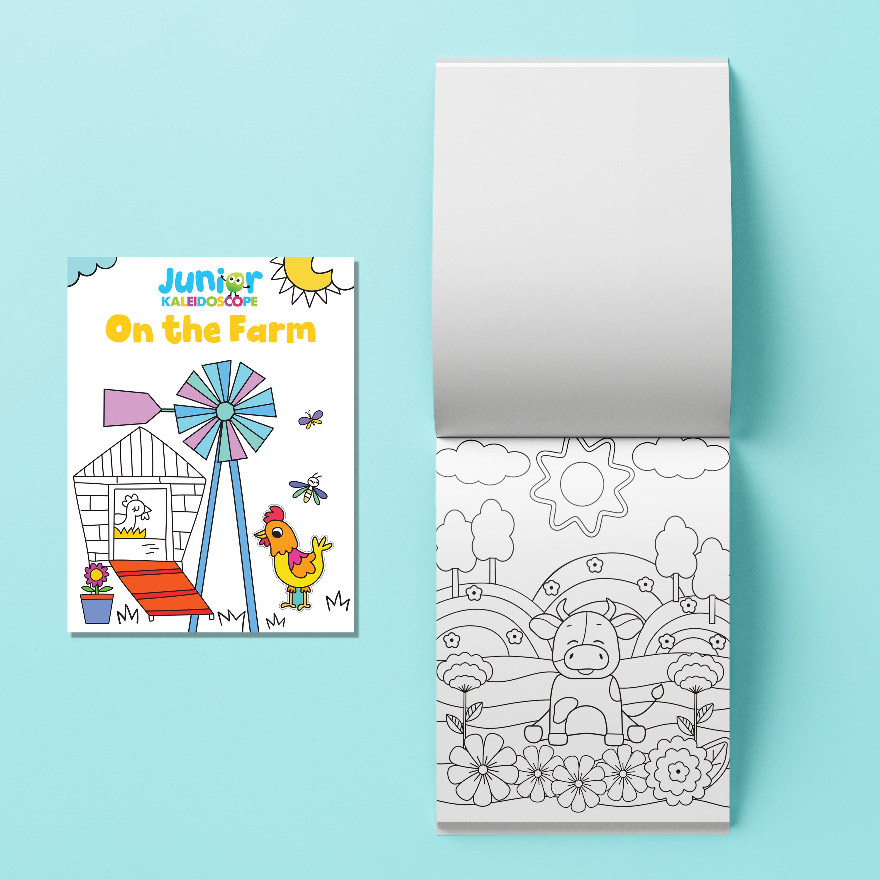 Jr Kaleidoscope Colouring Kit On the Farm