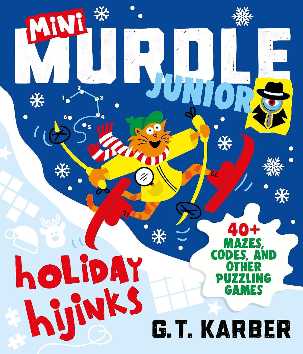 Mini Murdle Junior: Holiday Hijinks - 40+ Mazes, Codes, Word Searches and Other Brilliant Puzzles (Paperback)