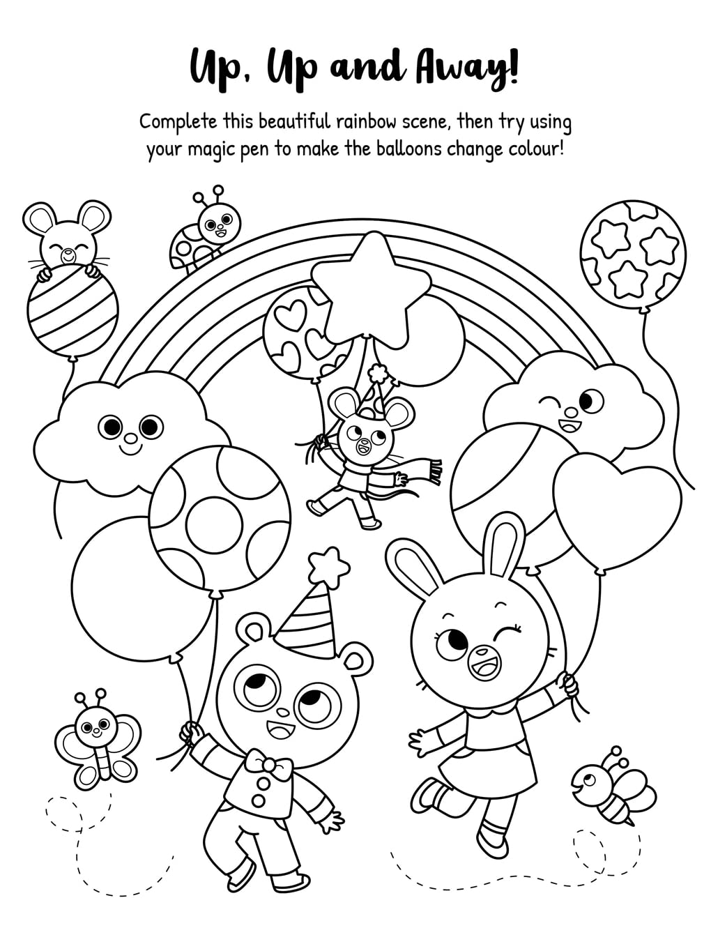 Hearts, Stars, Rainbows Colouring (Paperback)