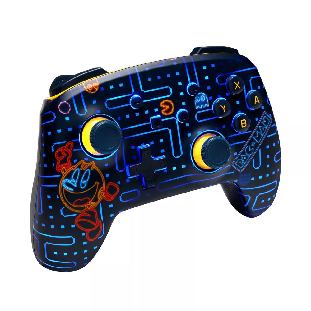 PowerA PAC-MAN Neon Arcade Enhanced Wireless Controller with Lumectra - Nintendo Switch