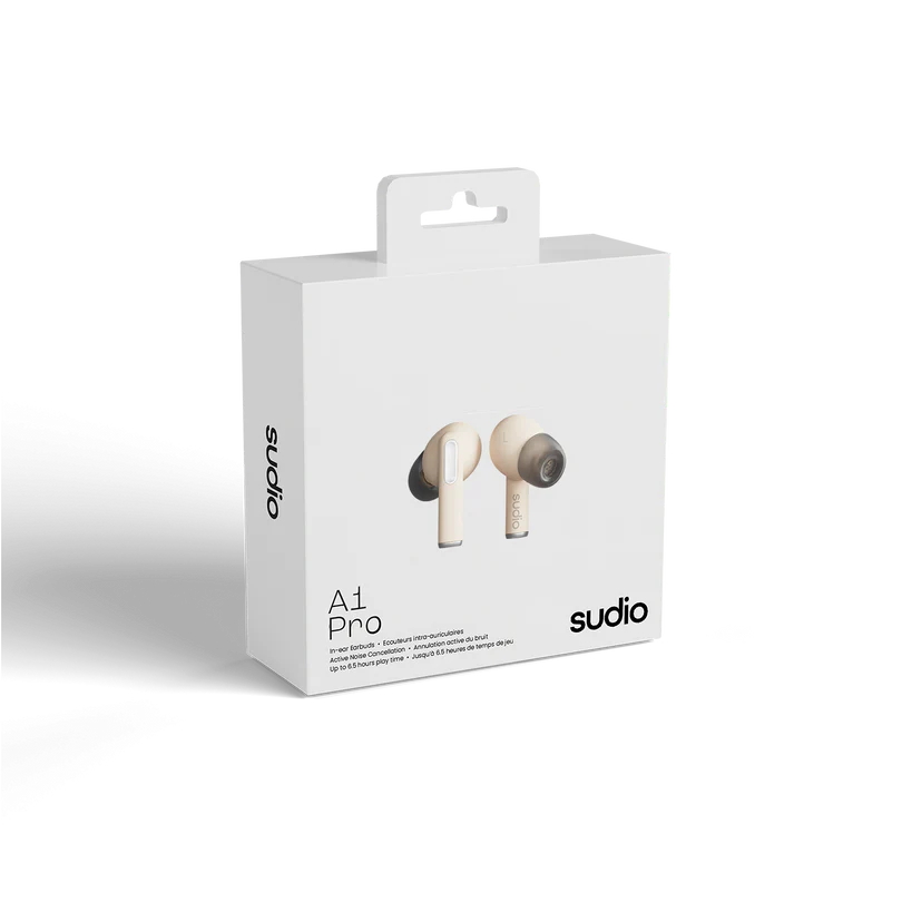 Sudio A1 Pro Wireless Earbuds with ANC - Sand