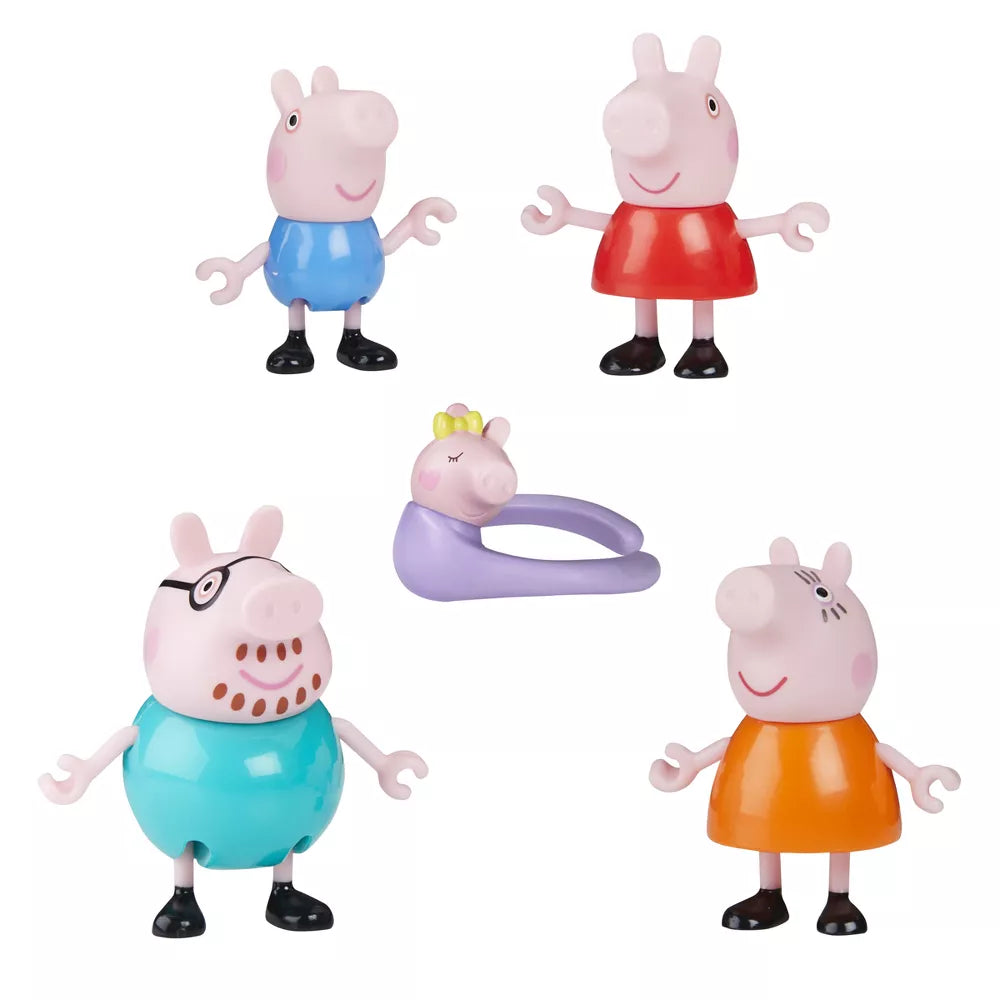 HASBRO PEPPA PIG PEPPAS FAMILY OF FIVE FIGURE SET