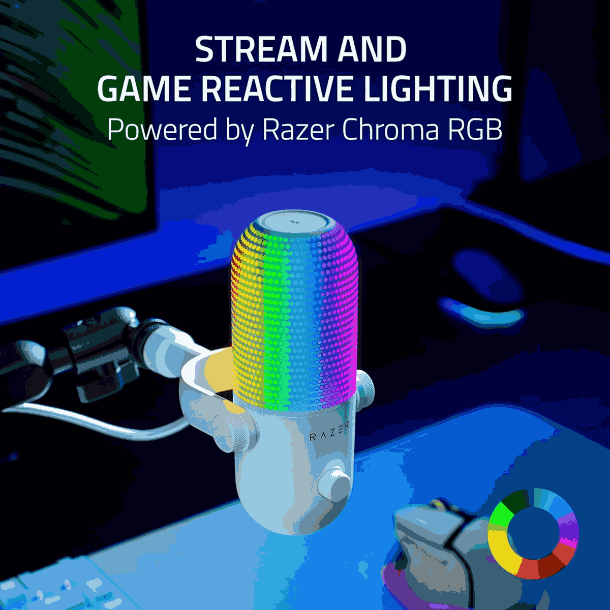 Razer Seiren V3 Chroma RGB USB Mic White Edition