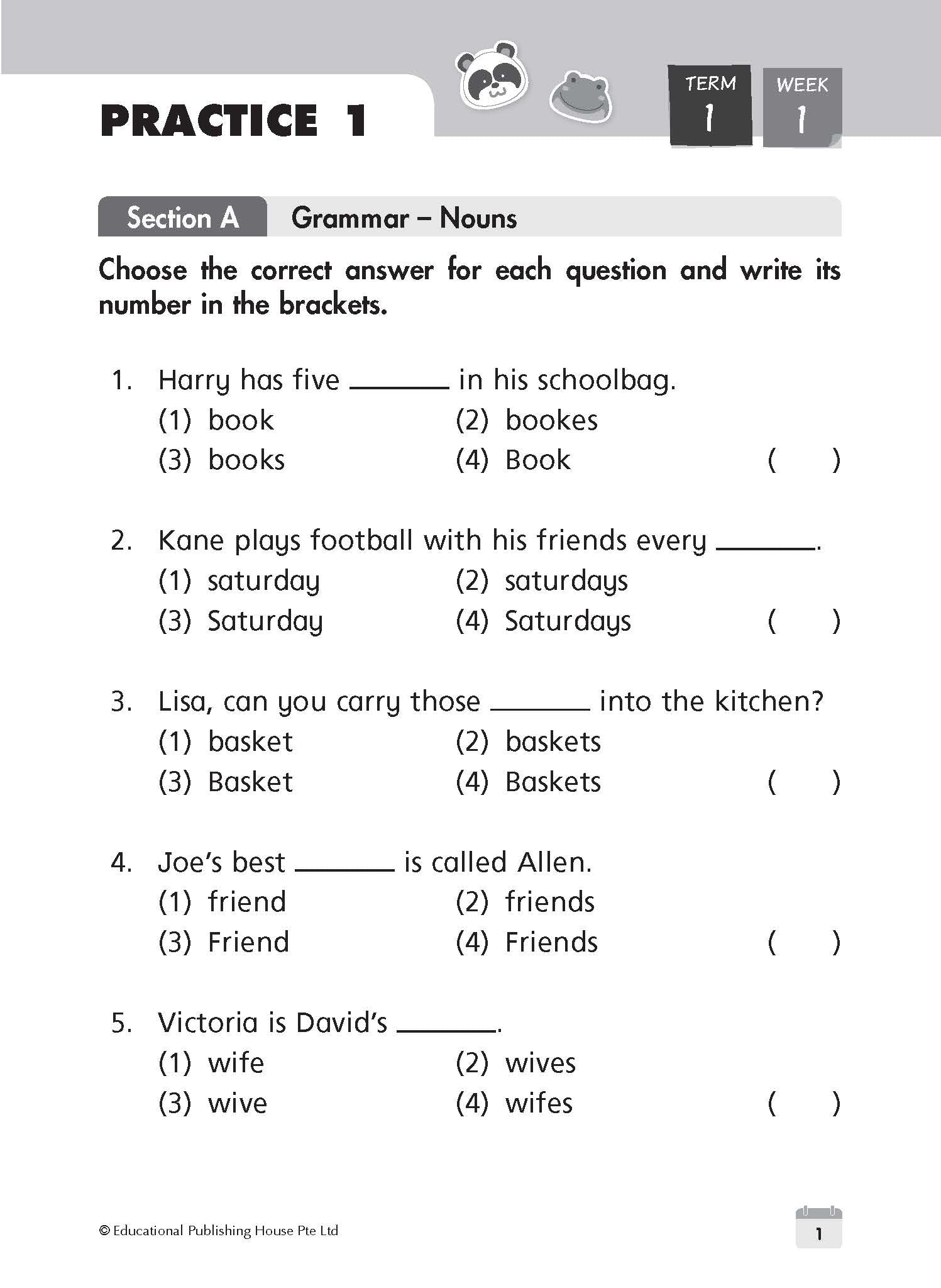Primary 1 English Weekly Revision (4th Edition)