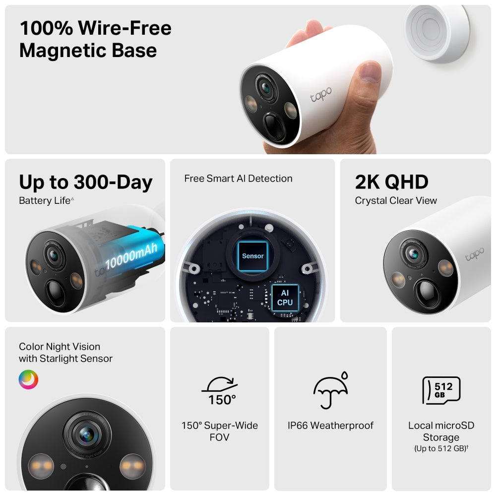 TP-Link Tapo TC85 Smart Wire-Free Security Camera