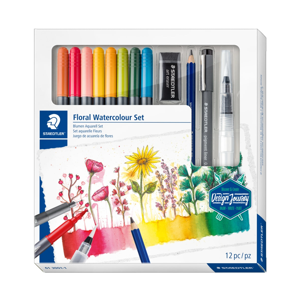 Staedtler Design Journey Floral Watercolour Set