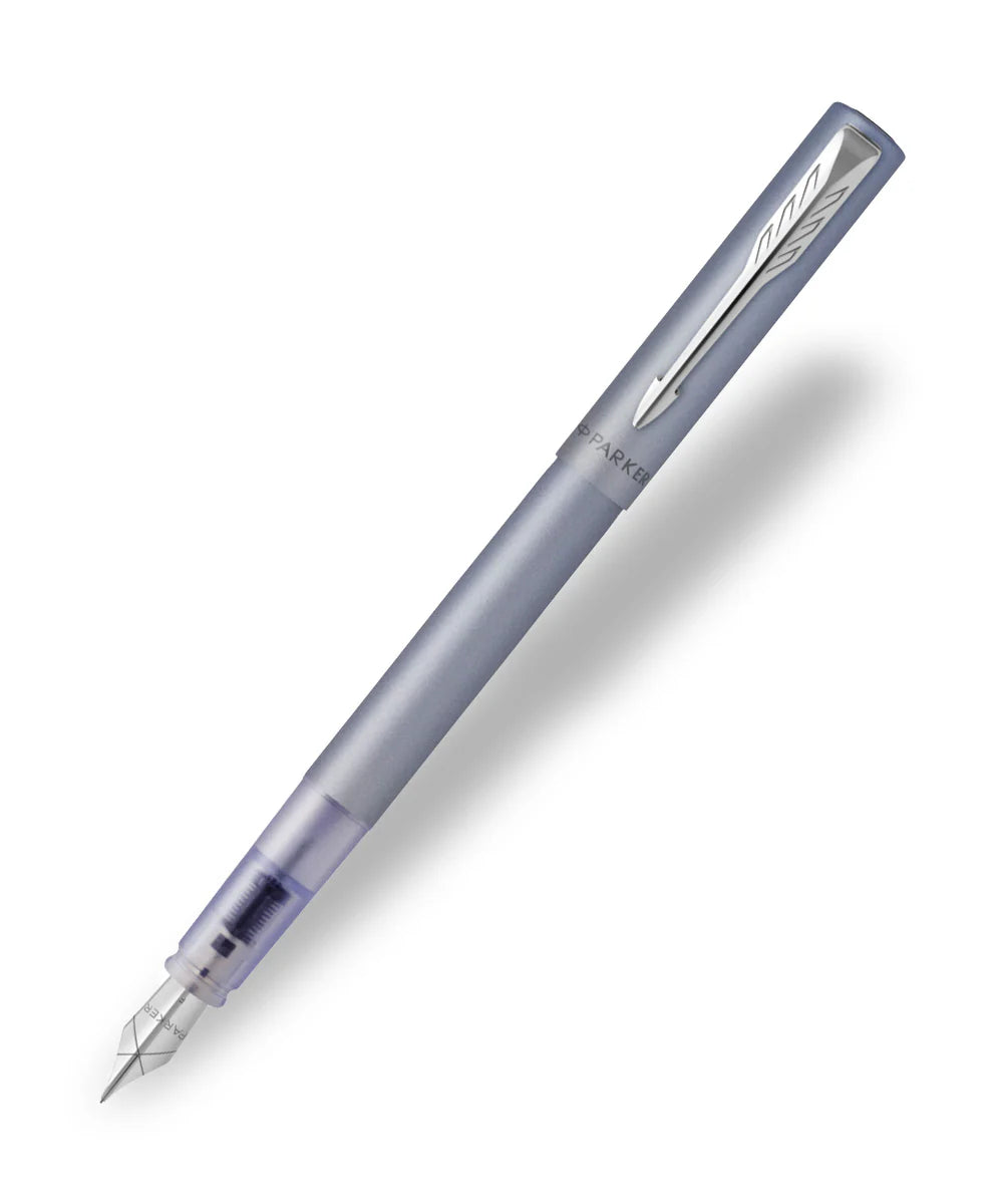 PARKER FOUNTAIN PEN  VECTOR XL F SIL BLUE