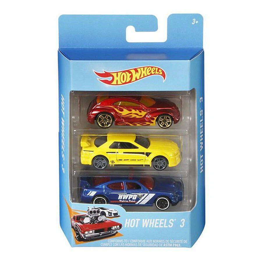 MATTEL HOT WHEELS BASIC CAR 3 PACK ASSORTED