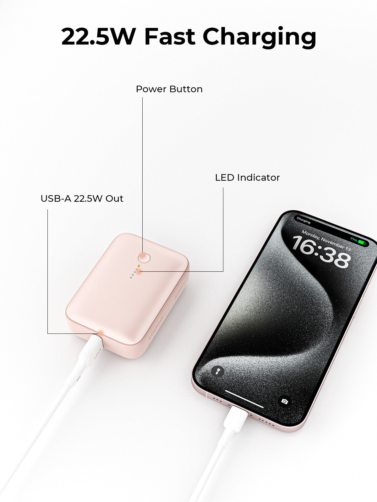 AUKEY Spark Mini 10000mAh (PB-Y55) - Pink
