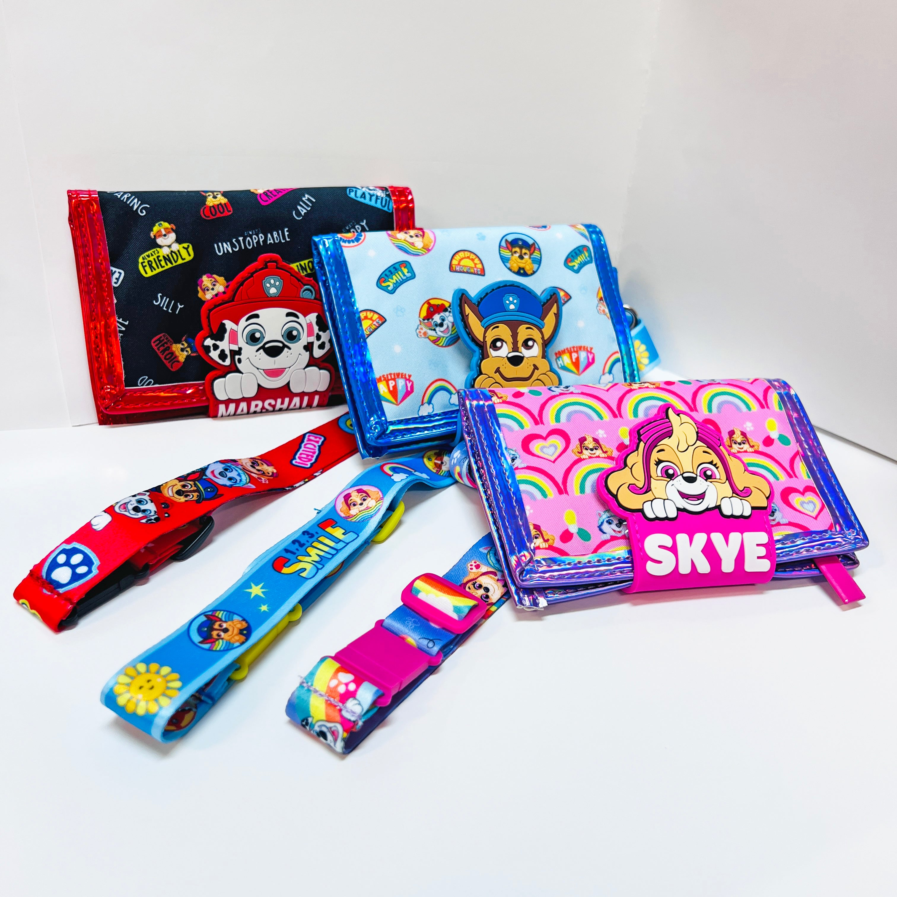 PAW PATROL TWO FOLD WALLET WITH LANYARD SKYE