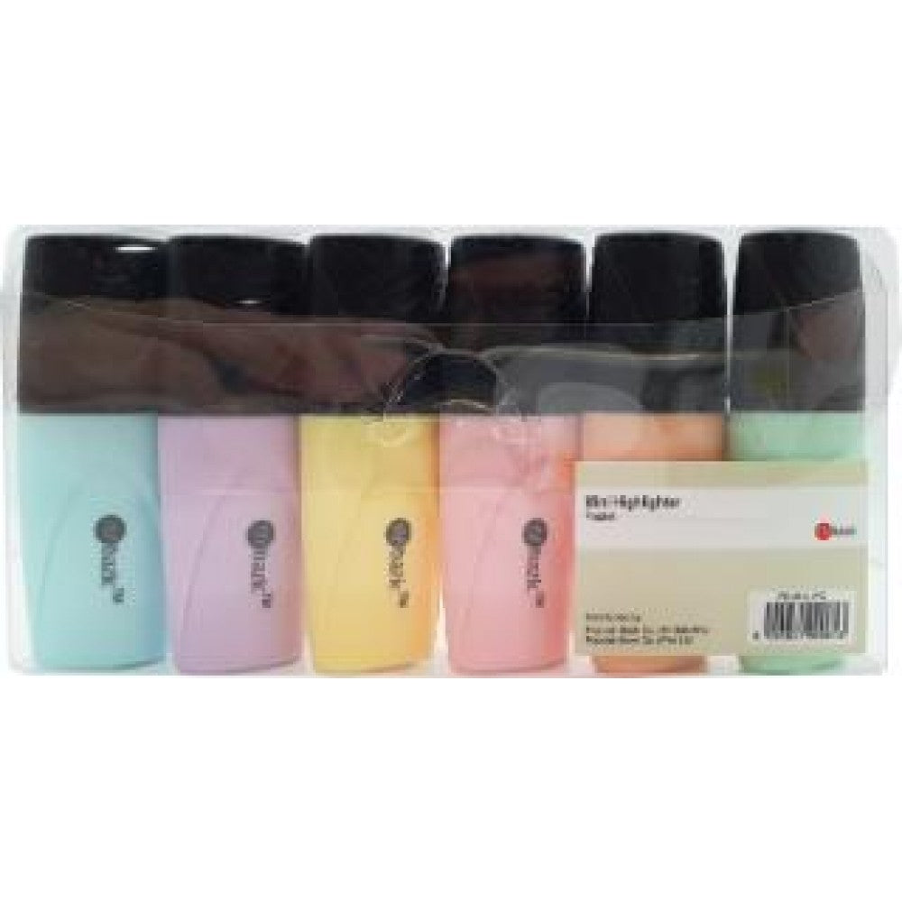 POP BAZIC Mini Highlighter 6 Colours (Pastel)