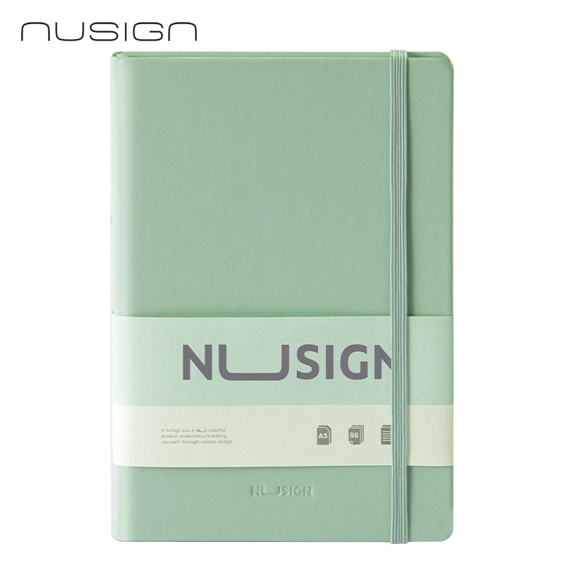 DELI NUSIGN  A5 PU NOTEBOOK GREEN ENS281