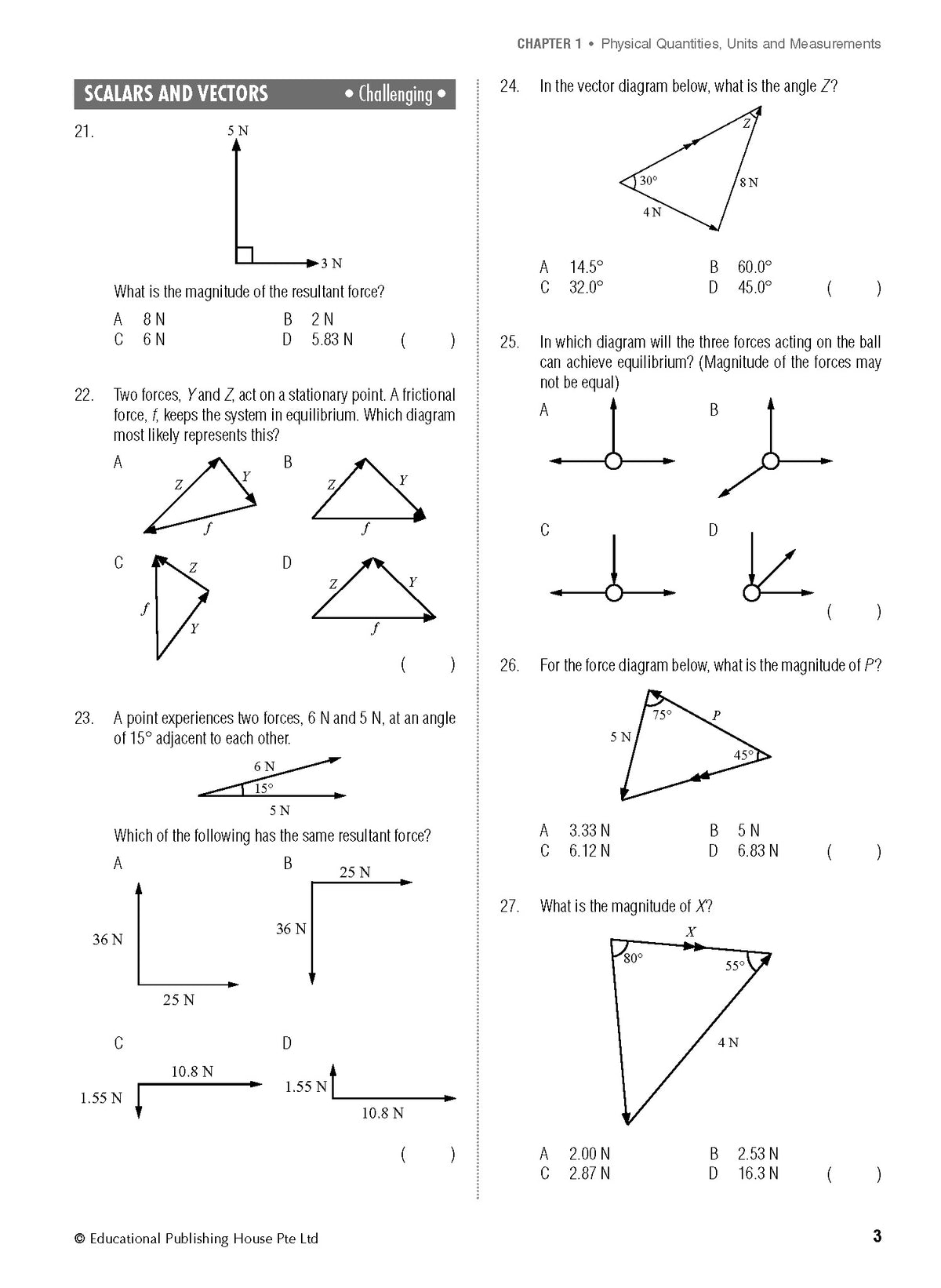 Secondary 3/4 G3 Physics 1000+ MCQs