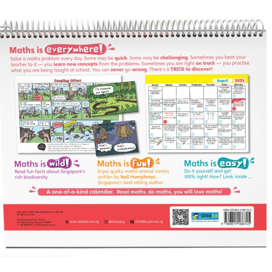 Primary 1 Singapore Maths Calendar 7-8 Years