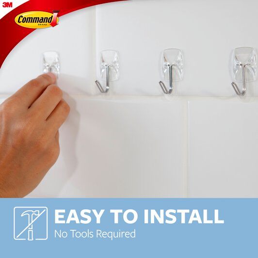 Command™ 17067CLR Clear Small Wire Hooks