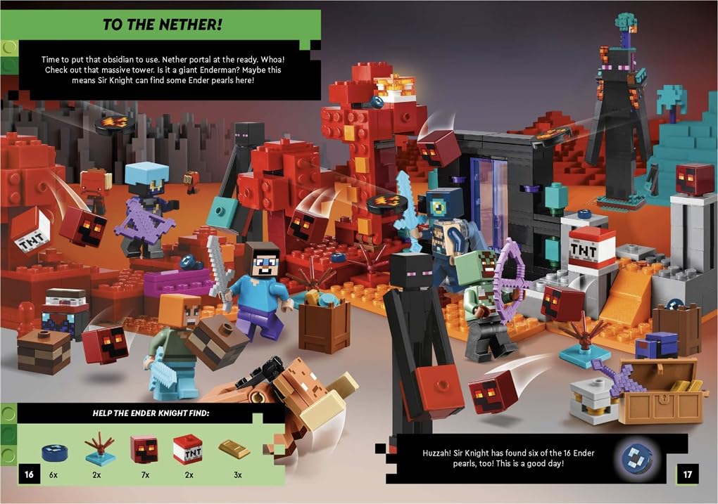 LEGO® Minecraft™: The End Adventure Search & Find Sticker Activity Book (Paperback)