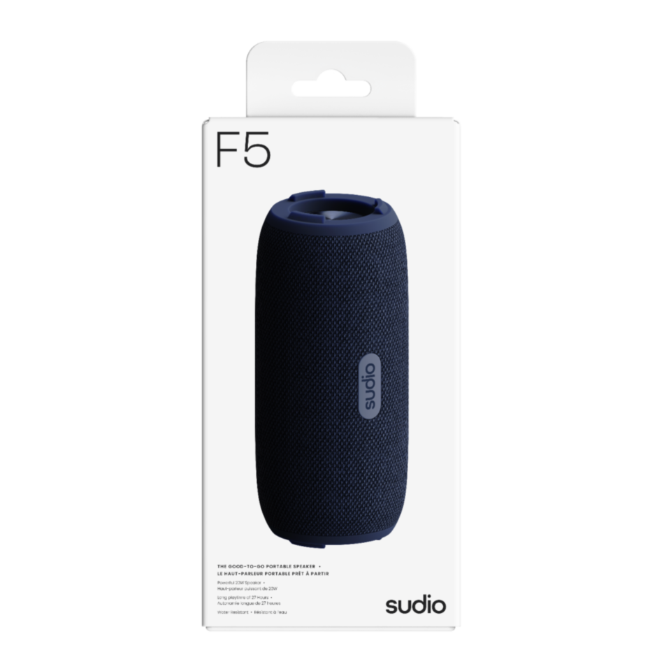 Sudio F5 Portable Bluetooth Speaker – Blue