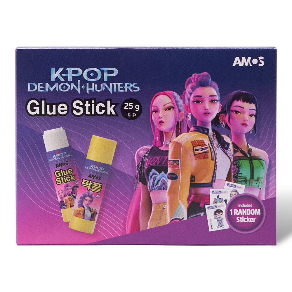  AMOS Glue Stick 25g × 5pcs – K-POP Demon Hunters KDH-02