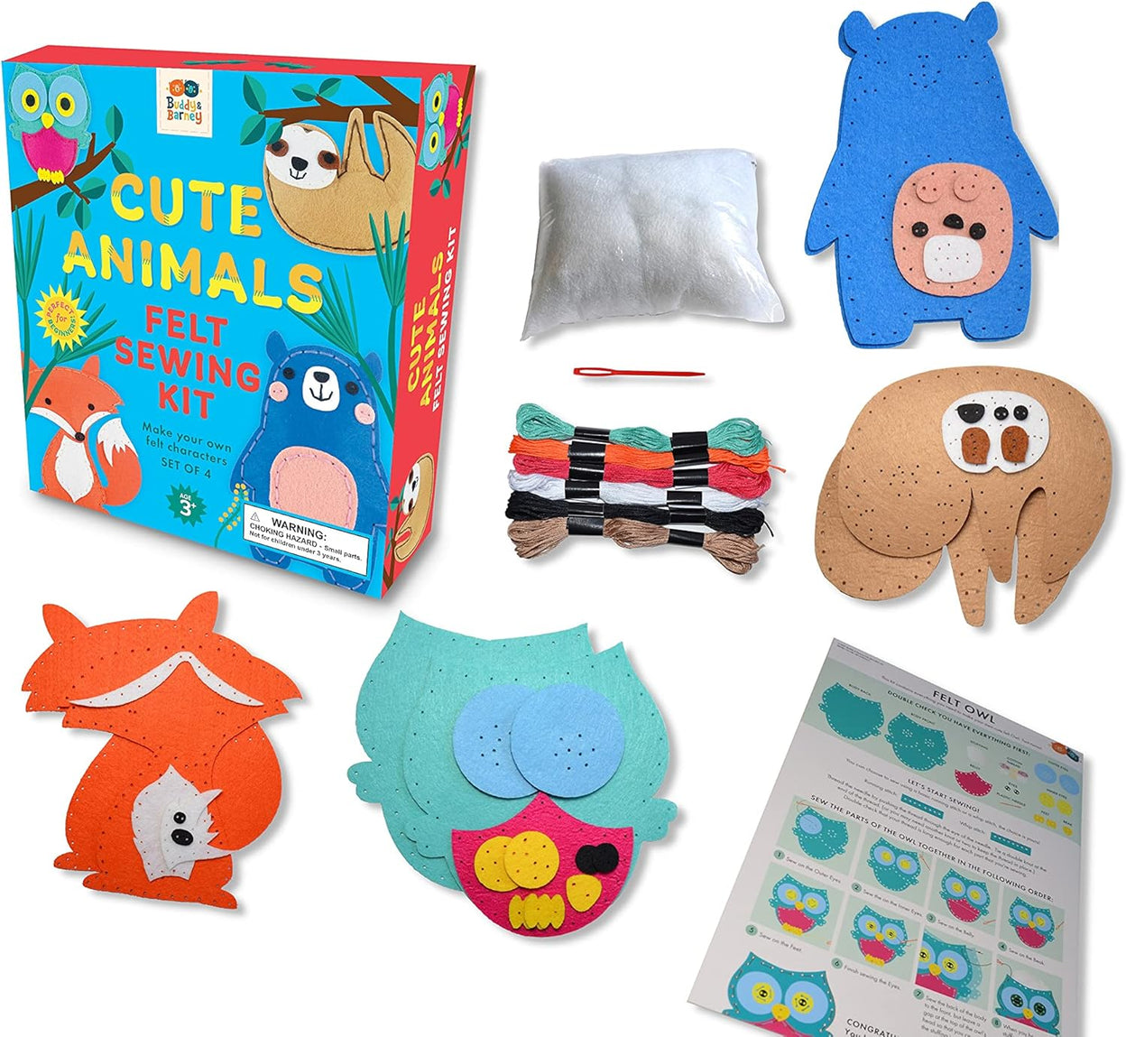 Buddy & Barney Cute An Felt Sewing Kit
