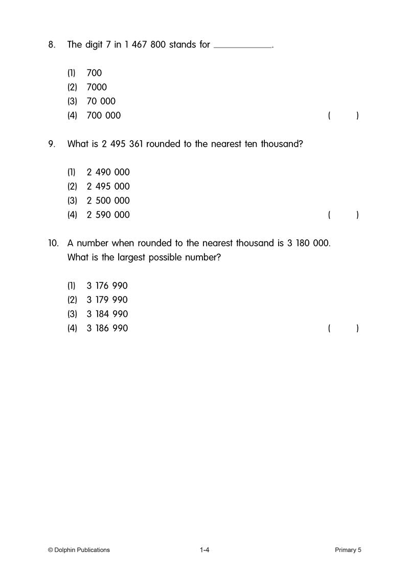 Topical Maths Worksheets Primary 5 (Pack)