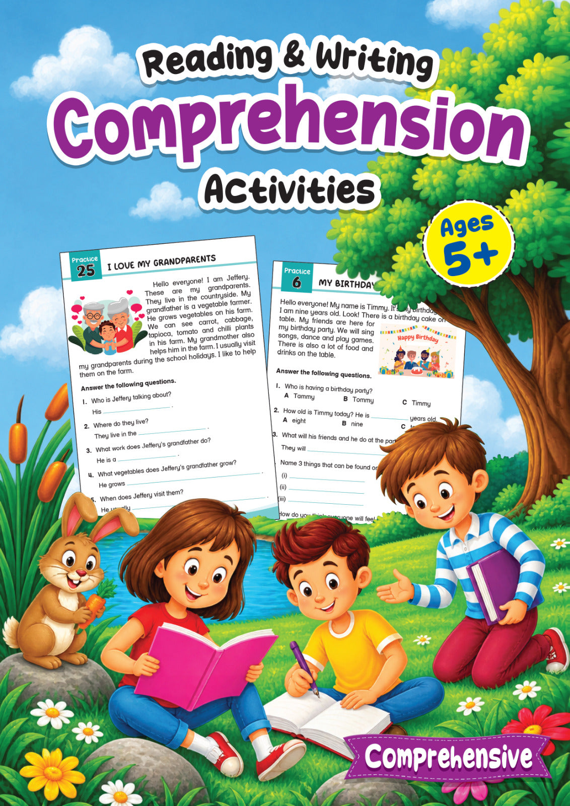 Reading & Writing Comprehension Activities: Comprehensive 5+