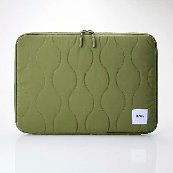 ELECOM PC Inner Bag Quilted Inner Case Onion Stitch 14-inch Khaki