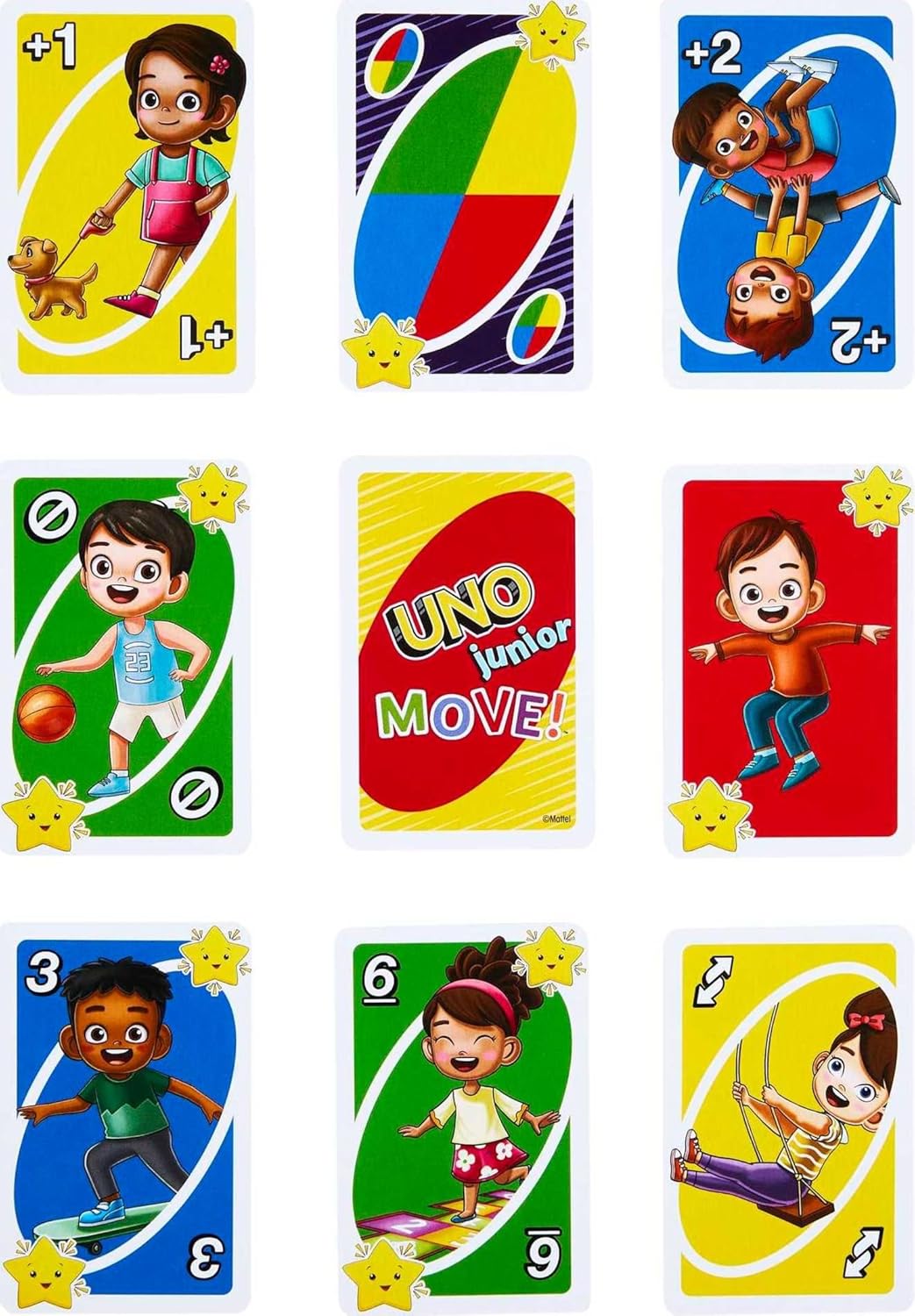 MATTEL UNO JUNIOR MOVE CARD GAME