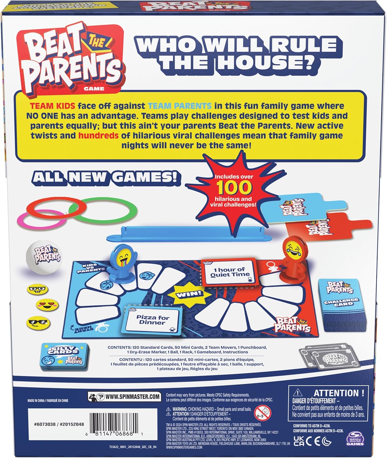 SPIN MASTER GAMES BEAT THE PARENTS