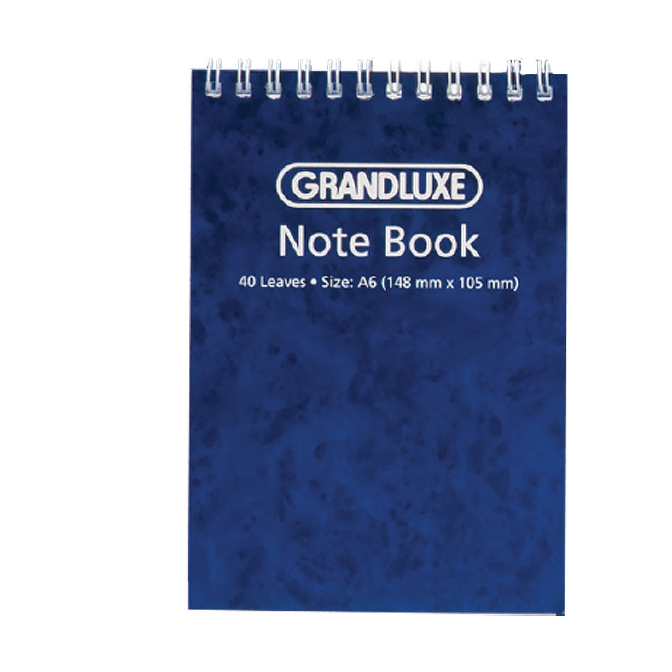 Grandluxe Notebook Spiral Bound A6 40l
