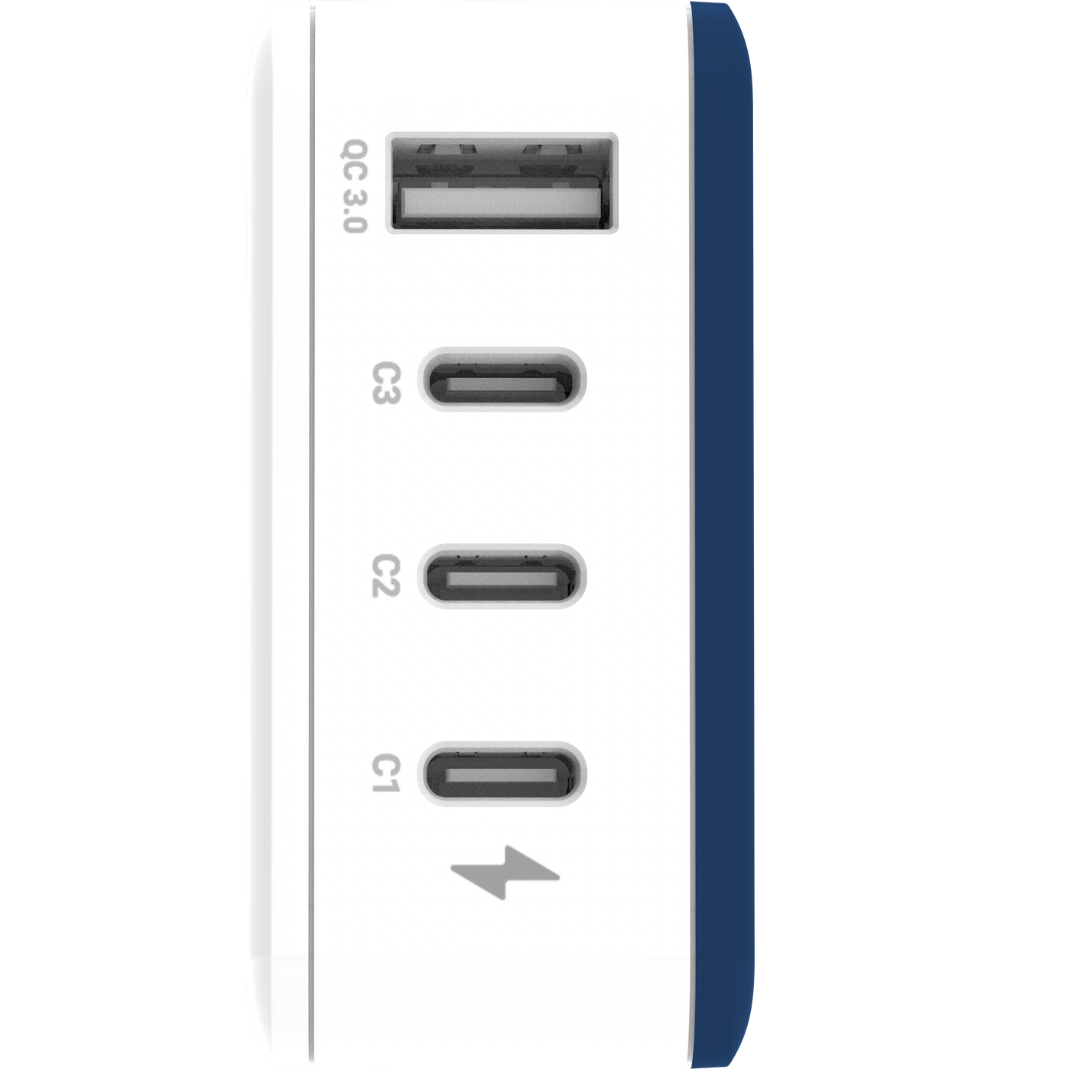 thecoopidea Mink Block GaN 45W PD Charging Station 3 TYPE-C Port & 1 USB-A Port - Navy
