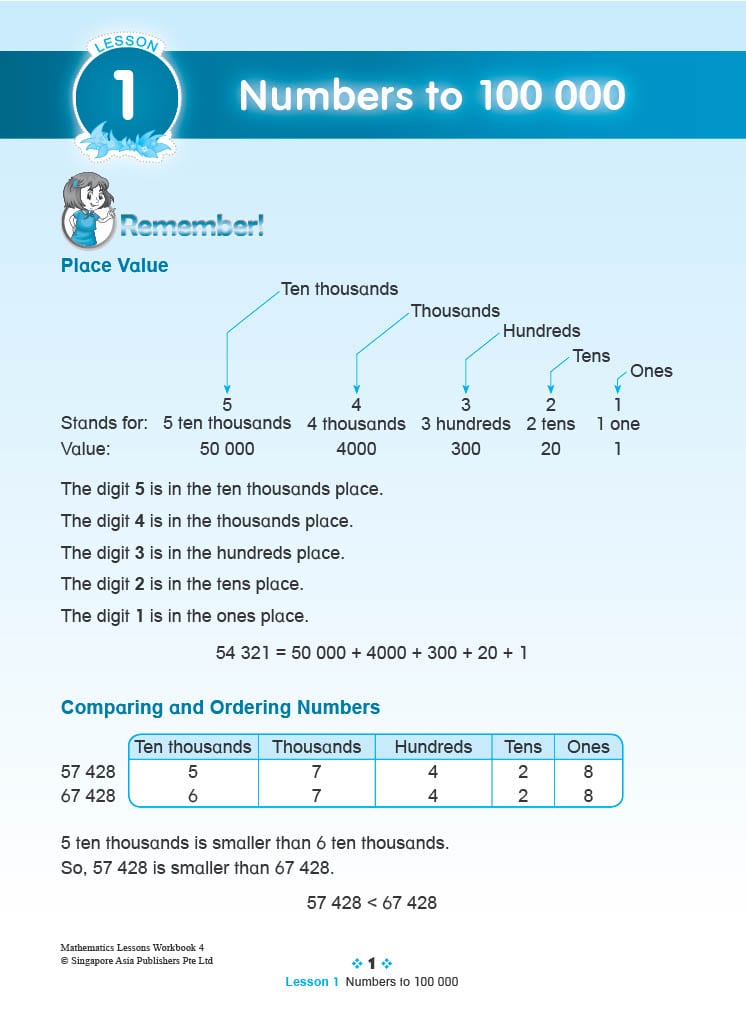  Mathematics Lessons Workbook 4