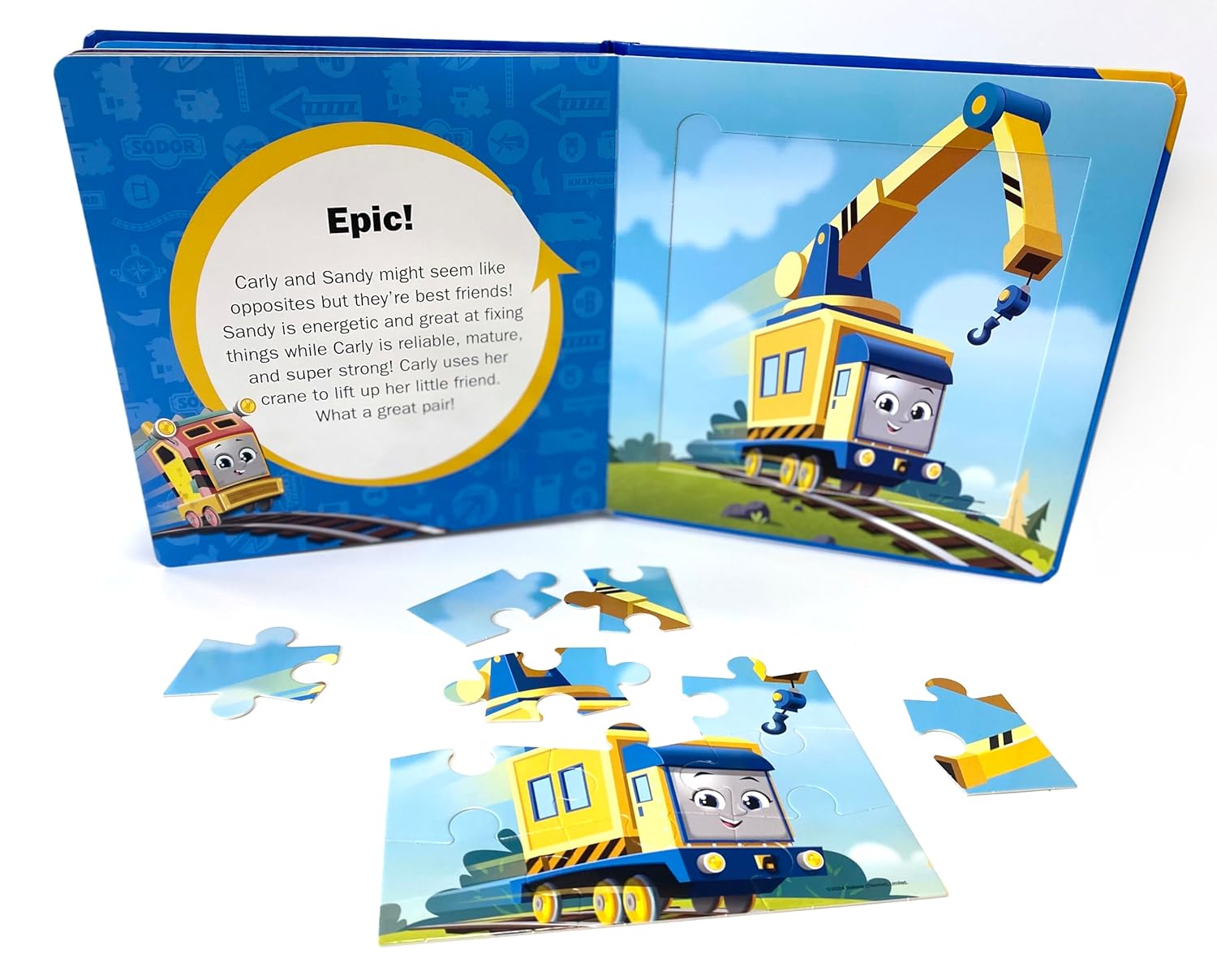 Thomas All Engines Go My First Puzzle Book - Jigsaw Puzzles For Kids (10-Page Board Book, 5 Puzzles) – Novelty Book