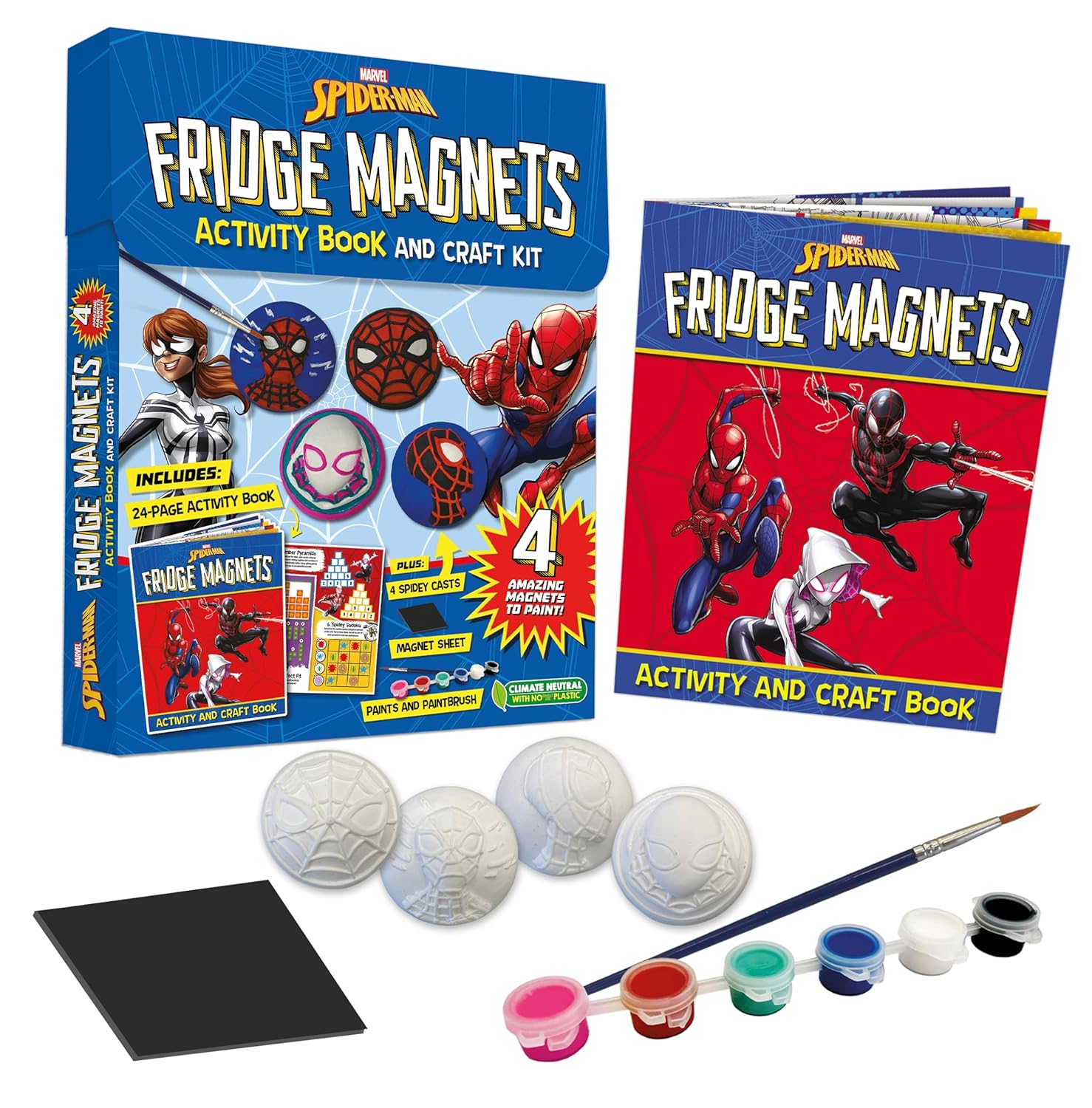 Marvel Spider-Man: Fridge Magnets Activity Book and Craft Kit (Activity Book and Craft Kit)