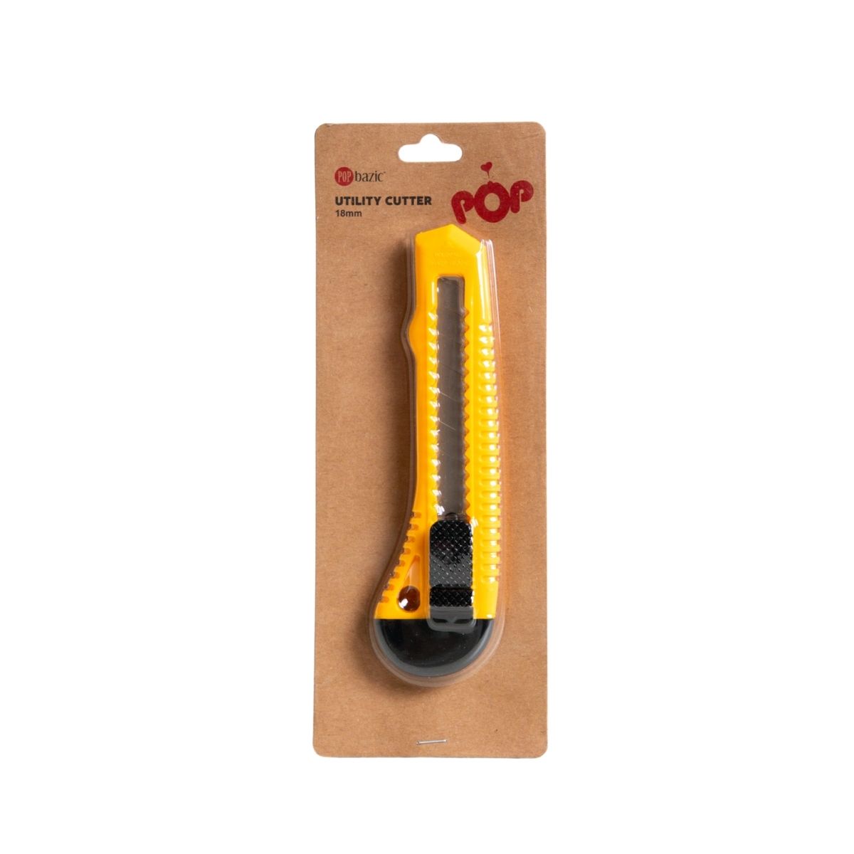 Pop Bazic 18mm Heavy-Duty Utility Cutter Knife with Lock Pb11bc