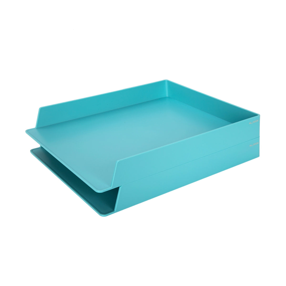 DELI NUSIGN DOUBLE LAYER FILE TRAY  LIGHT BLUE NS021