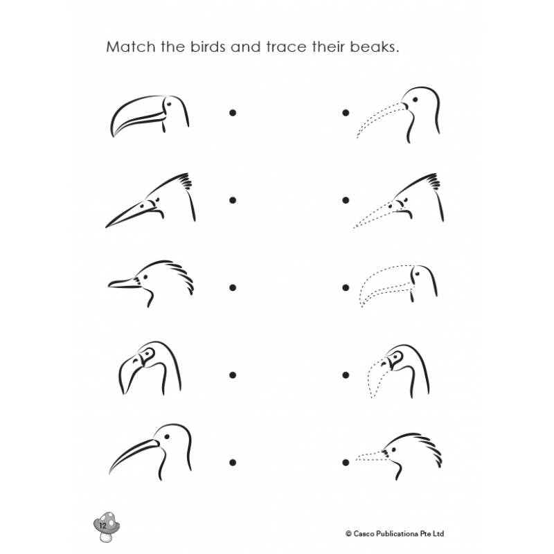 Preschool Draw with Me for Ages 4-6 Book 4: Birds