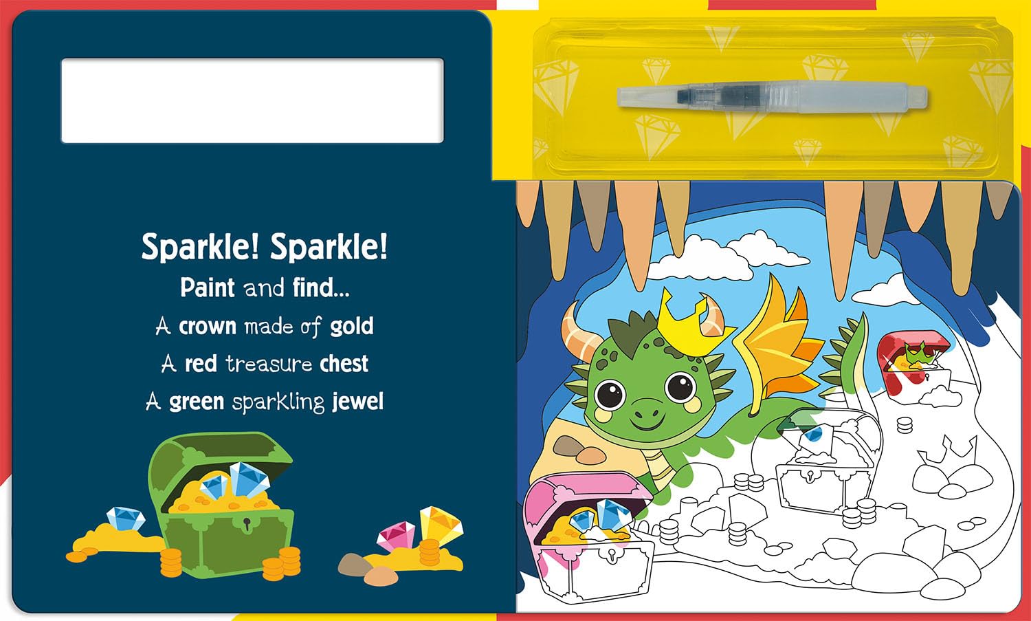 Seek and Find Dragons (Water Painting Seek and Find) (Hardcover)