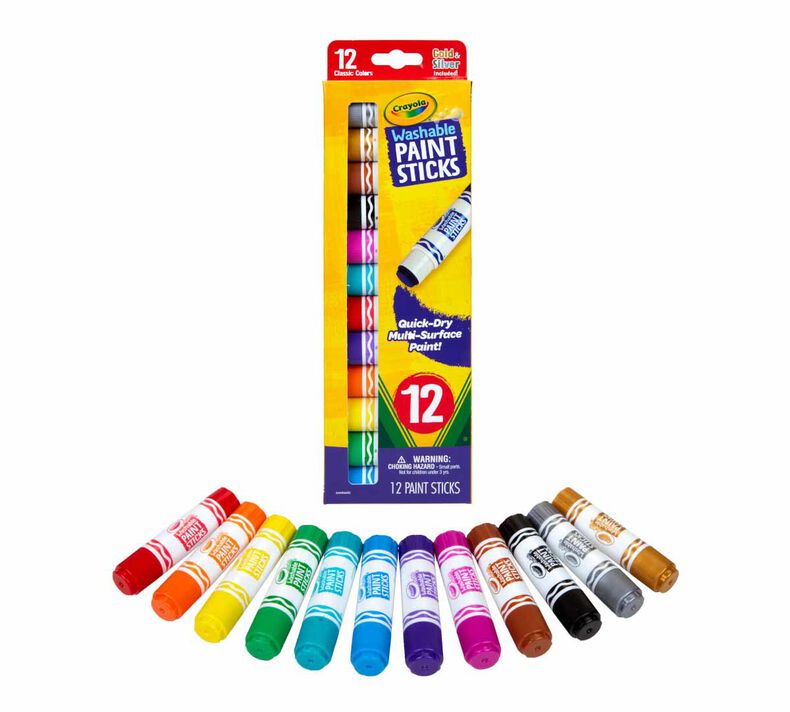 Crayola Washable Paint Sticks 12's 546211